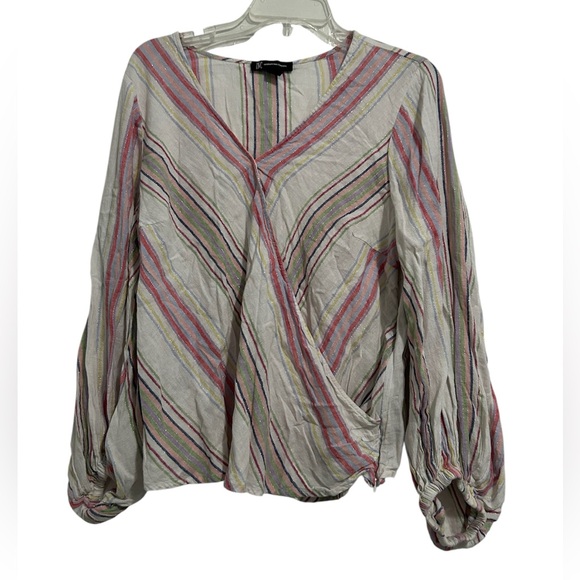 INC International Concepts Tops - Striped Multicolor Women's Top